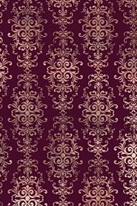 Rose Gold and Burgundy Composition Notebook - Large Blank Notebook (Softcover Journal / Diary / Sketchbook)
