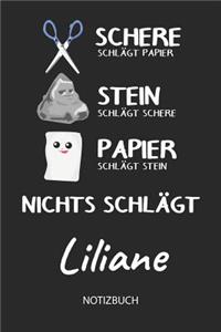 Nichts schlägt - Liliane - Notizbuch