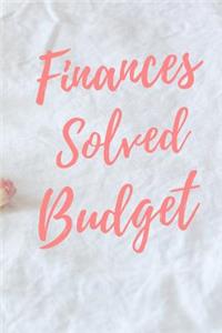 Finances Solved Budget