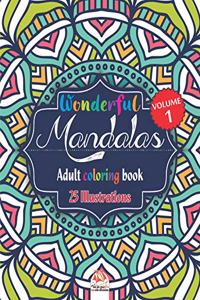 Wonderful Mandalas 1 - Adult coloring book