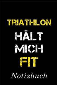 Triathlon Hält Mich Fit Notizbuch