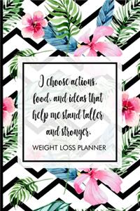 I choose actions, food, and ideas that help me stand taller and stronger.