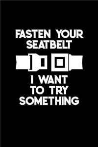 Fasten Your Seatbelt I Want to Try Something
