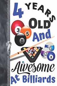 4 Years Old And Awesome At Billiards