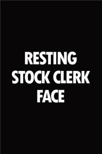 Resting stock clerk face