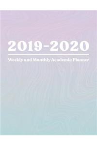 2019-2020 Weekly and Monthly Academic Planner