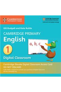 Cambridge Primary English Stage 1 Cambridge Elevate Digital Classroom Access Card (1 Year)