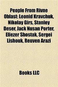 People from Rivne Oblast