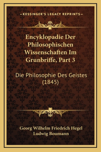 Encyklopadie Der Philosophischen Wissenschaften Im Grunbriffe, Part 3