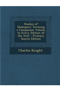 Studies of Shakspere
