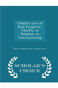 Challis's Law of Real Property
