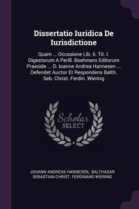 Dissertatio Iuridica De Iurisdictione