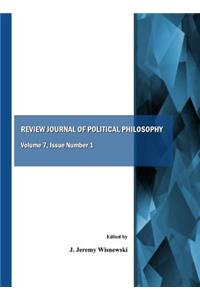 Review Journal of Political Philosophy, Volume 7: Issue Number 1