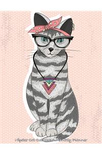 Hipster Cat Cute 2016 Monthly Planner