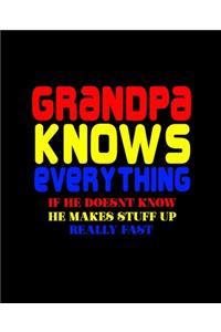 Grandpa Knows Everything If He Doesn't Know He Makes Stuff Up Really Fast