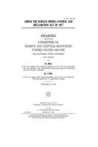 Amend the Surface Mining Control and Reclamation Act of 1977