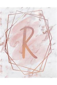 Letter R Lined Journal