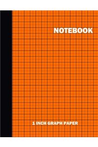 Notebook. 1 Inch Graph Paper