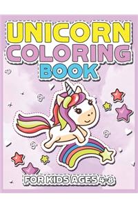 Unicorn Coloring Book for Kids Ages 4-8