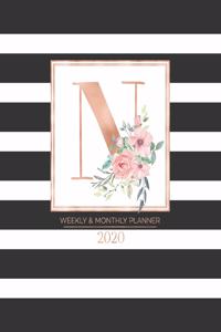 Weekly & Monthly Planner 2020 N