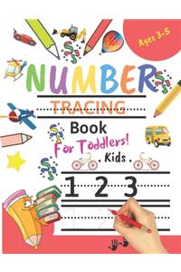 Number Tracing Book for Toddlers Ages 3-5