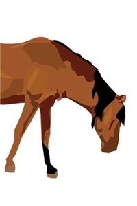 2020 Weekly Planner Horse Illustration Equine Grazing 134 Pages