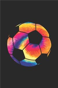 Tie Dye Soccer Notebook - Sports Gift for Soccer Player - Soccer Journal - Soccer Diary