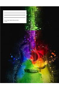 Guitar Tablature Manuscript Paper - 200 Page Book 8.5 x 11 - Guitar Tab Notebook