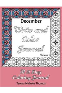 December Write and Color Journal - Volume 1