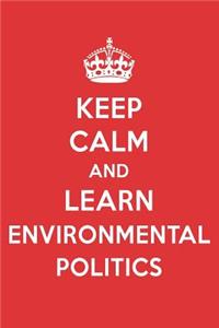 Keep Calm and Learn Environmental Politics: Environmental Politics Designer Notebook