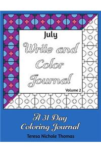 July Write and Color Journal - Volume 2