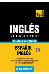 Vocabulario Espanol-Ingles Britanico - 3000 Palabras Mas Usadas