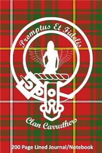 Clan Carruthers 200 Page Lined Journal/Notebook