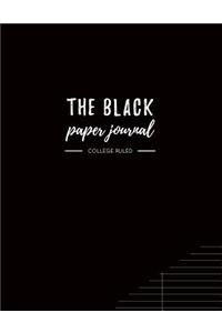 The Black Paper Journal College Ruled