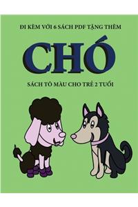 Sách tô màu cho trẻ 2 tuổi (Chó)