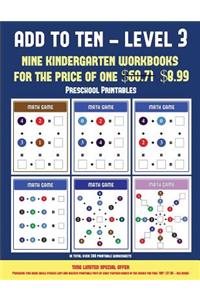 Preschool Printables (Add to Ten - Level 3)