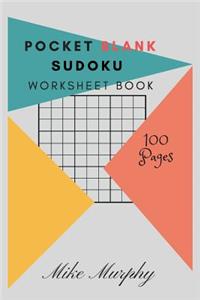 Pocket Blank Sudoku Worksheet Book