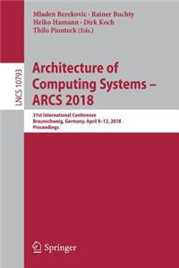 Architecture of Computing Systems - Arcs 2018