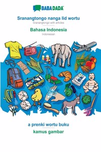 BABADADA, Sranangtongo with articles (in srn script) - Bahasa Indonesia, visual dictionary (in srn script) - kamus gambar