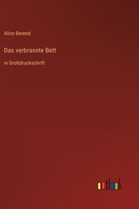 verbrannte Bett