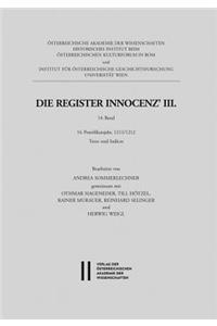 Die Register Innocenz' III., 14. Band