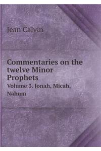 Commentaries on the twelve Minor Prophets Volume 3. Jonah, Micah, Nahum