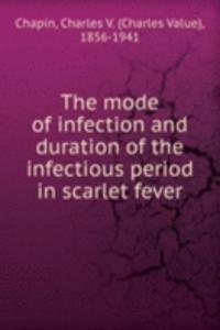 mode of infection and duration of the infectious period in scarlet fever