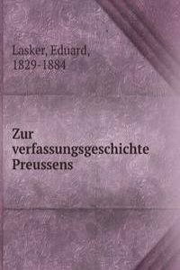 Zur verfassungsgeschichte Preussens