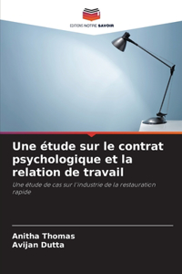 Une étude sur le contrat psychologique et la relation de travail