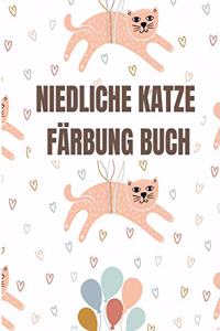 Niedliche Katze Färbung Buch