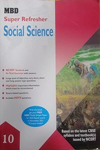 MBD SUPER REFRESHER SOCIAL SCIENCE -10TH (E) (CBSE)