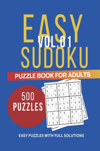 Easy Sudoku Puzzle For Adults