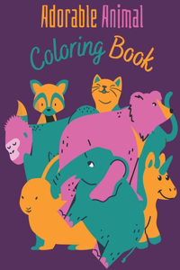 Adorable Animal Coloring Book