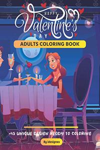 Valentine's Day Adult Coloring Book